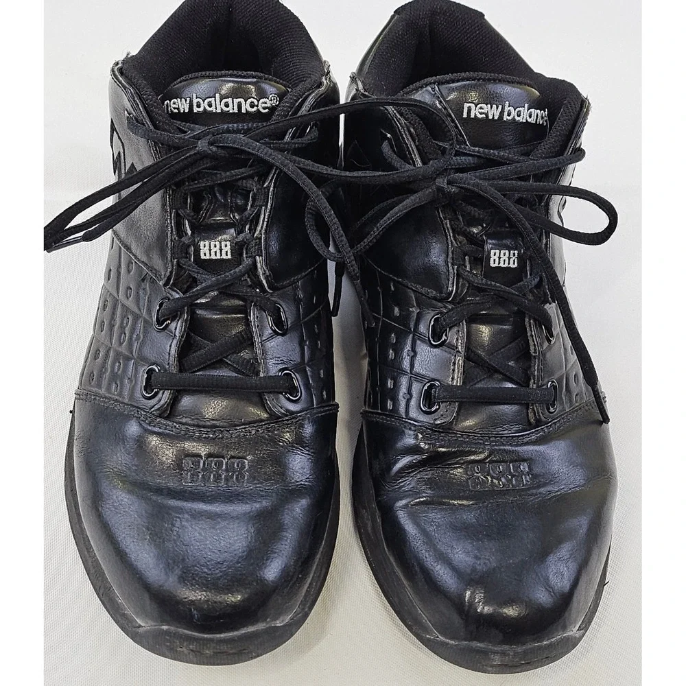 Vtg New Balance 888 Team Basketball Shoes Sneakers Black Leather BB888BP Men 10D